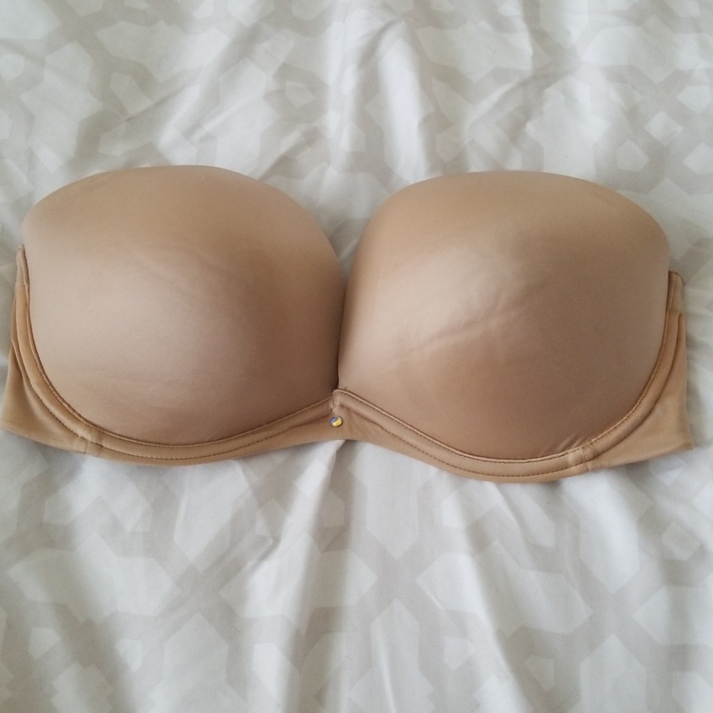 Tan Strapless Bra